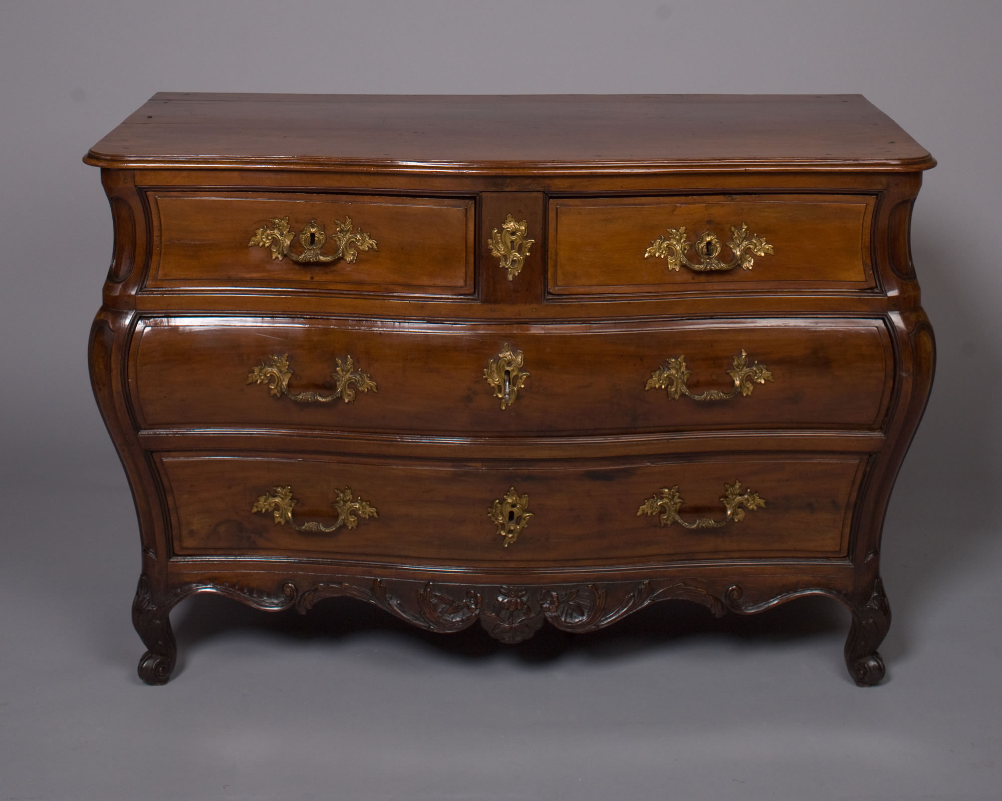 French Louis XV Period, Mahogany, Bordelais Commode