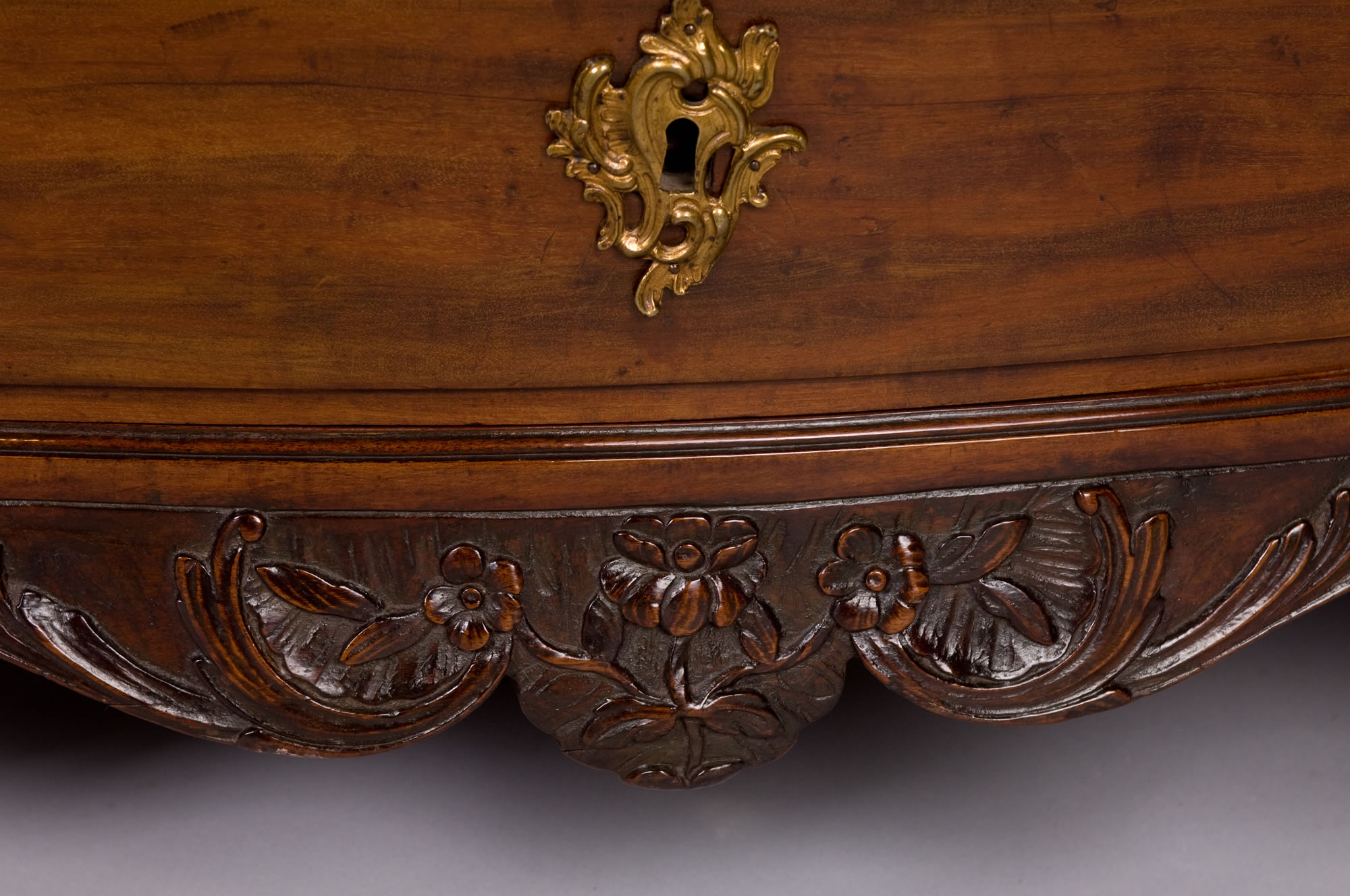 French Louis XV Period, Mahogany, Bordelais Commode