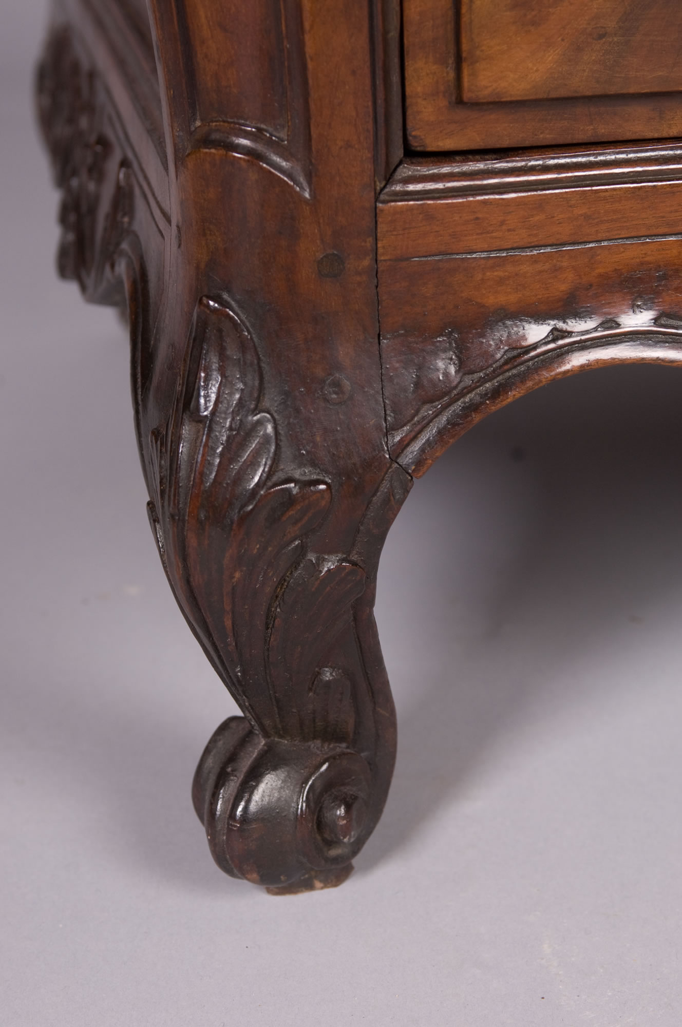 French Louis XV Period, Mahogany, Bordelais Commode