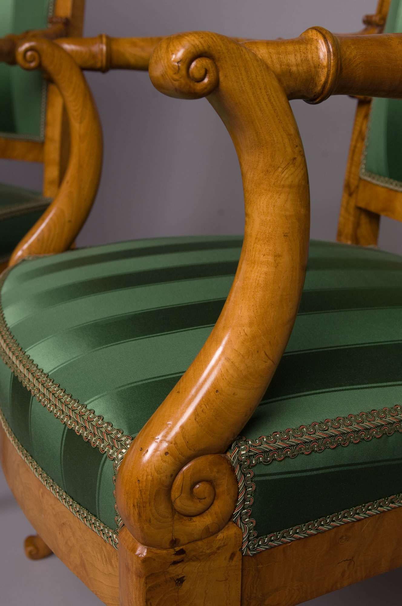 Suite of Four French Charles X Period Fauteuils – Three Stamped, “J.J. WERNER”