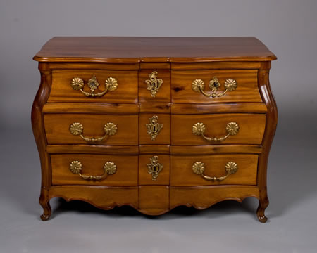 French Louis XV Period, Mahogany, Bordelais Commode