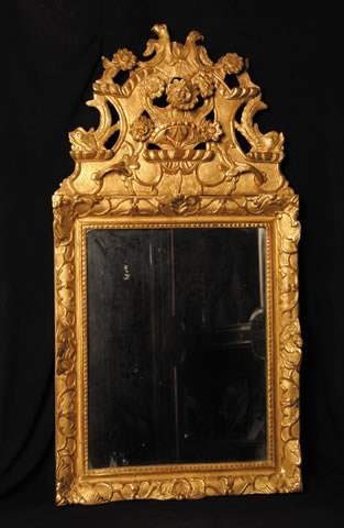 French Régence Period, Giltwood Mirror - Click to enlarge and for full details.